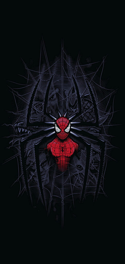 Sleek Spider-Man Wallpaper for Samsung Note 20 - Marvel Design
