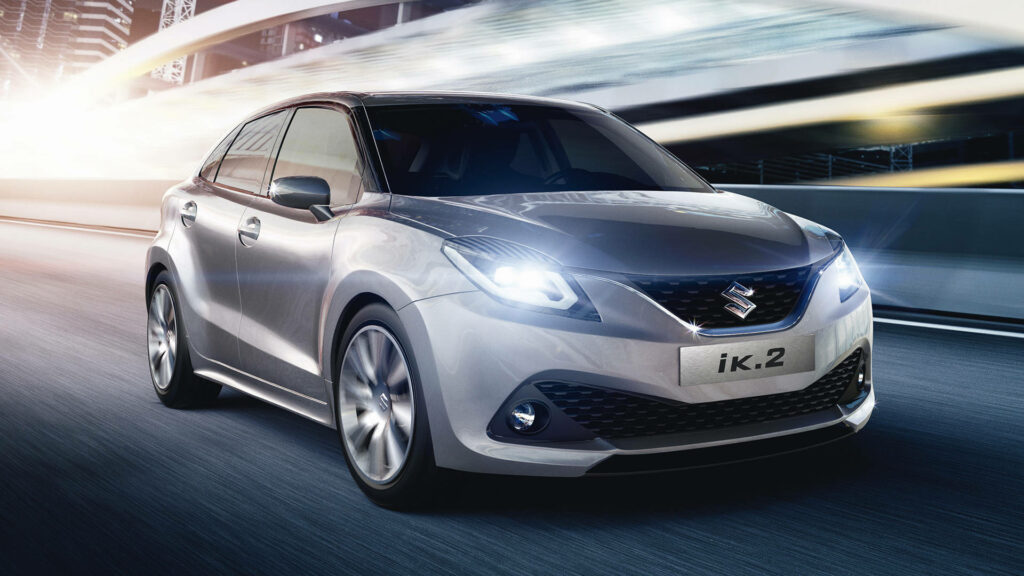 Sleek Suzuki IK-2 Wallpaper: Modern Design with Motion Blur