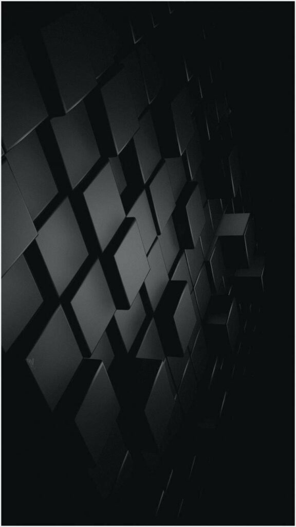 Modern Black Cube Tessellation Wallpaper for Stylish iPhone Background