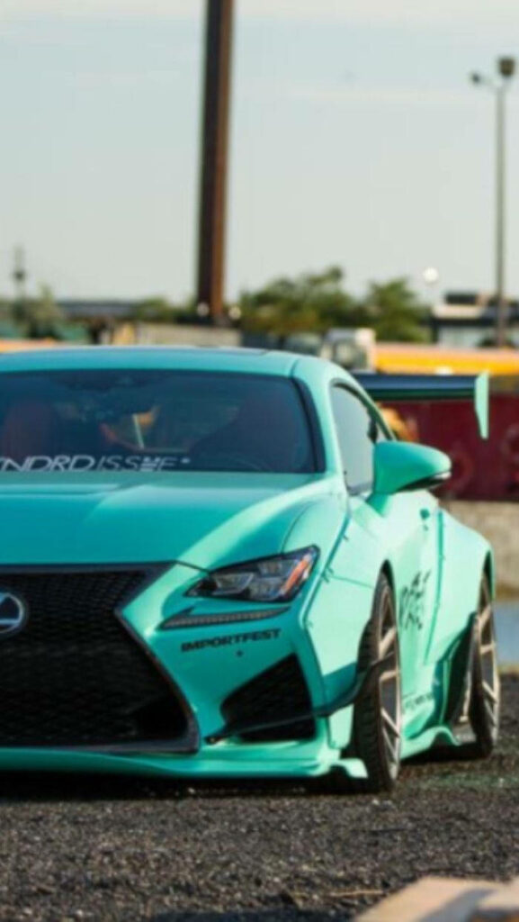 Sleek Turquoise Lexus RC 350 F-Sport Wallpaper for Auto Enthusiasts