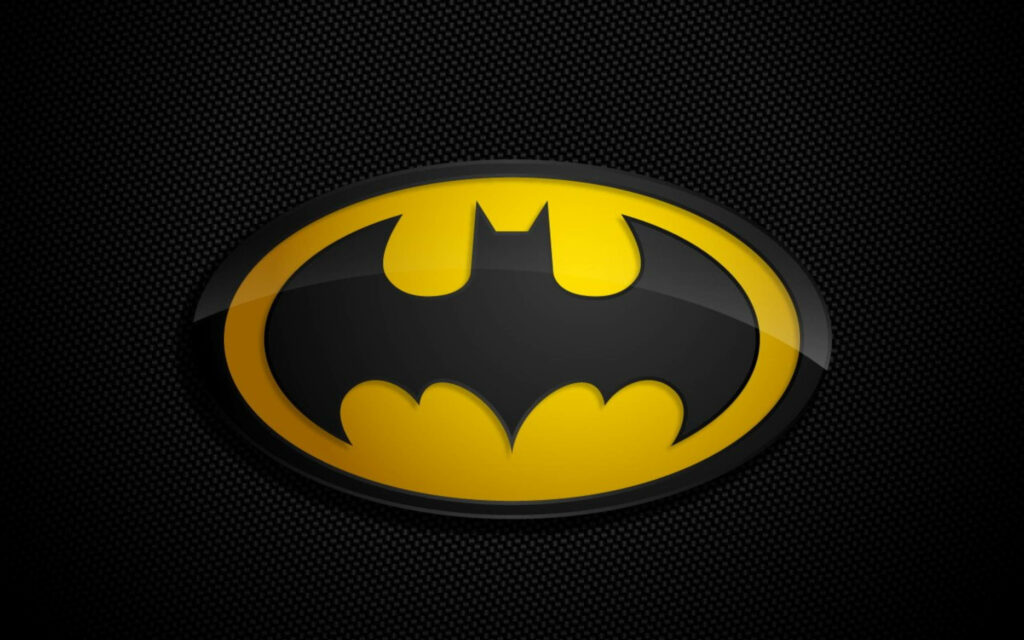 Gotham's Finest: A Sleek Classic Batman Logo Wallpaper