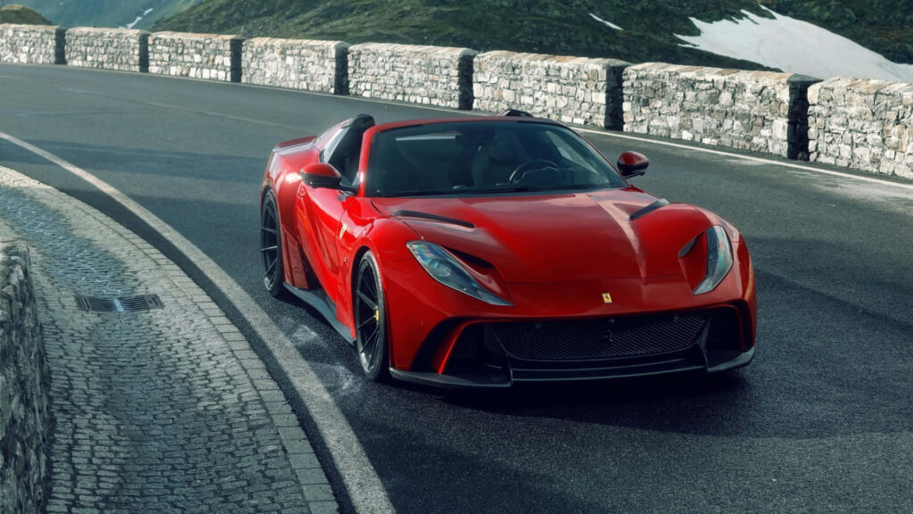 The Iconic Ferrari 812 Superfast: Embodying Luxury, Elegance, and Performance on the Track Wallpaper