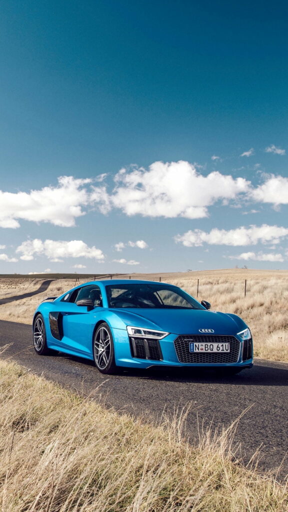 High Definition Phone Wallpaper: Captivating Audi R8 V10 Plus Car Background in 1080x1920 Resolution