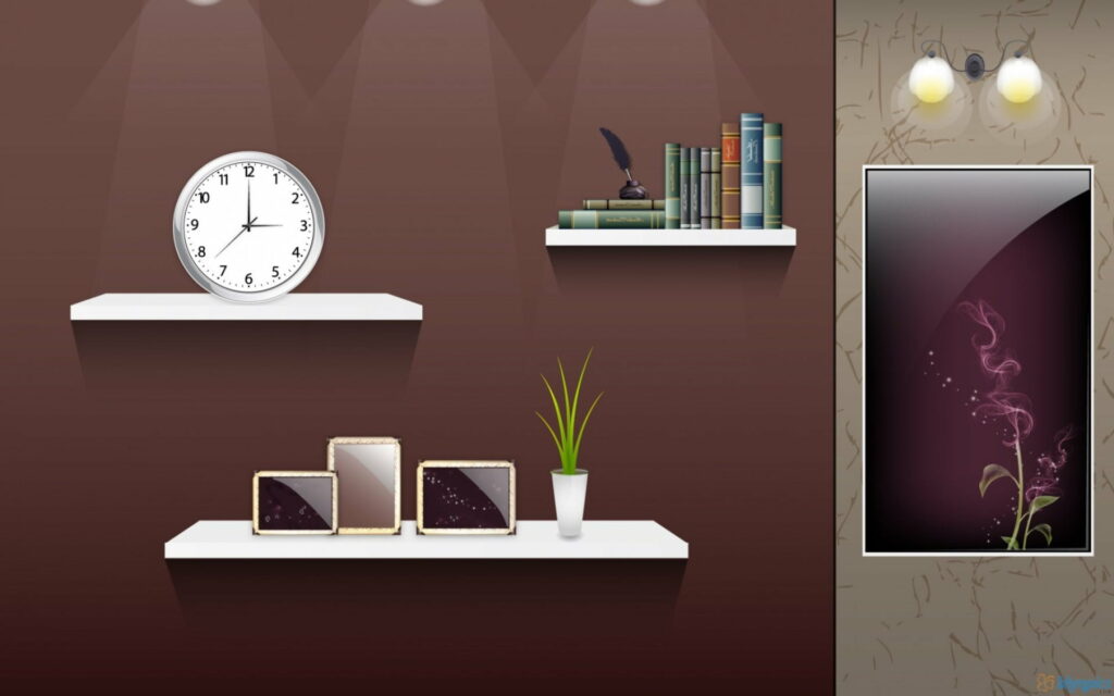 Sleek Interior Design: Crafting a Productive Modern Home Office with Desenho Vibes Wallpaper