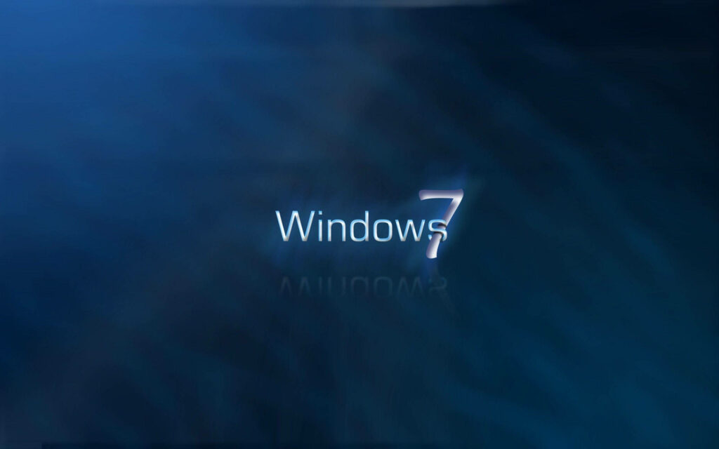 Windows 7: Embracing Elegance and Efficiency in a Minimalist Blue Vista Wallpaper