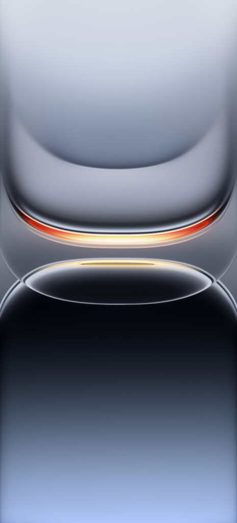 Sleek iQOO 13 Wallpaper: Futuristic Blue-Gray Design with Orange Accent