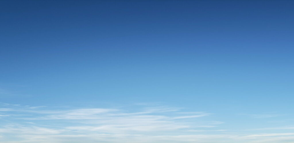 The Serene Skies: A Slender Celestial Blue QHD Wallpaper Background