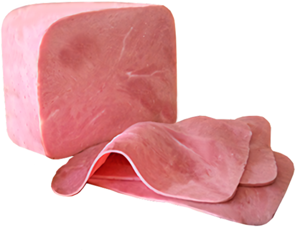 Smooth Deli Ham Slices - Fresh, Appetizing Wallpaper Background