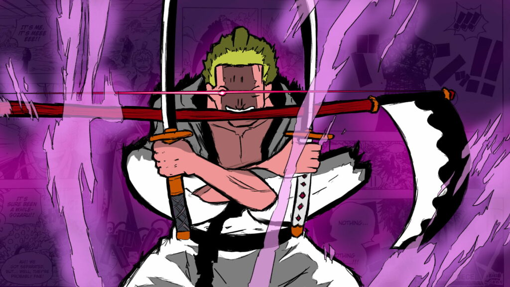 Zoro Unleashed: Epic One Piece Warrior in Stunning HD Wallpaper