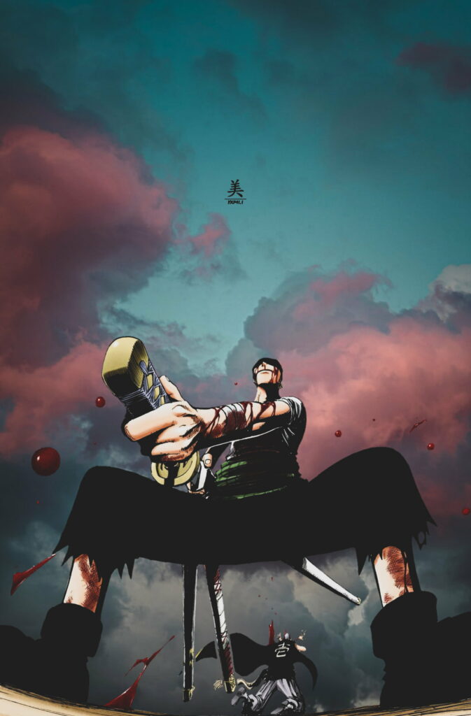 Zoro: The Legendary Swordsman - An HD Anime Phone Wallpaper from One Piece