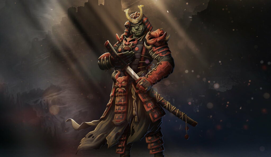Legendary Samurai: An Epic HD Wallpaper of Majestic Warrior Art