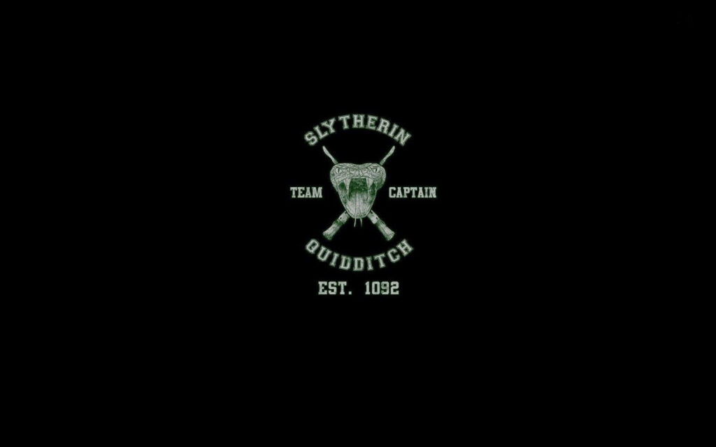 Slytherin Quidditch Team Captain Wallpaper - Dark Serpent Emblem