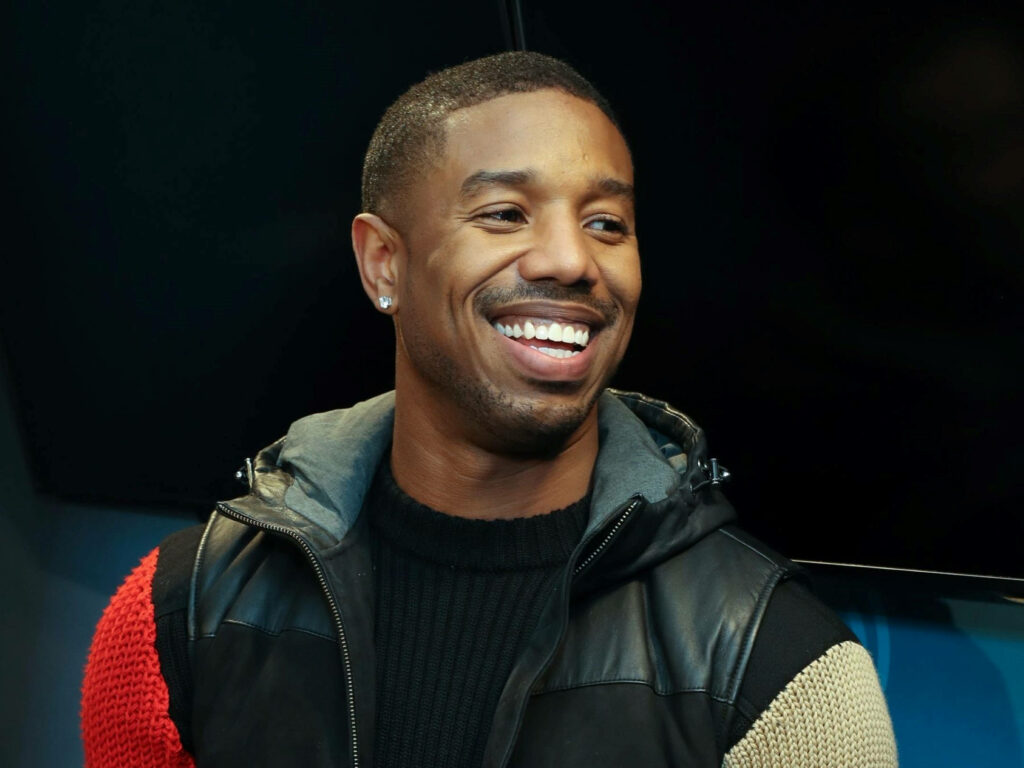 Smiling Michael B. Jordan Radiates Charm at SiriusXM Studios Visit Wallpaper