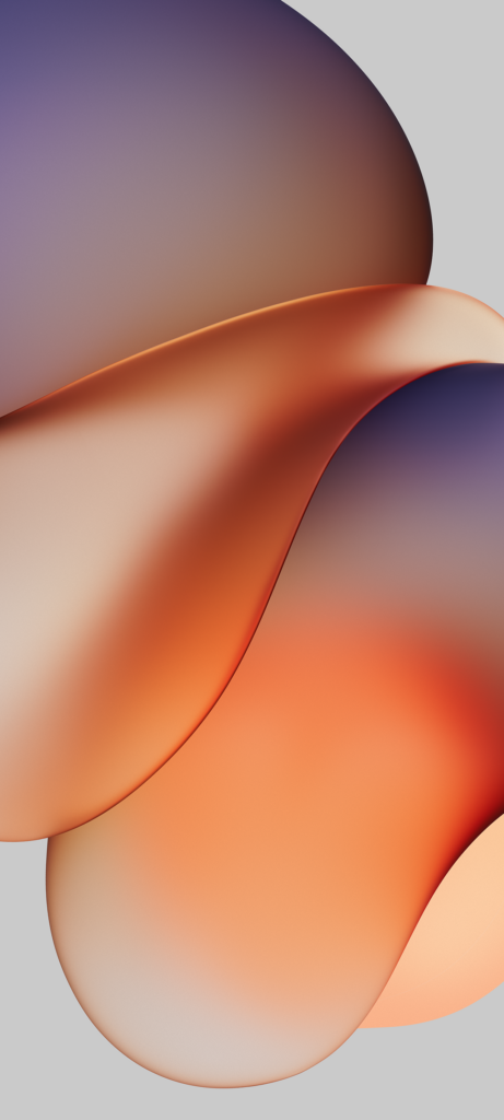 Flowing Orange & Purple Gradient Wallpaper for a Soothing Background