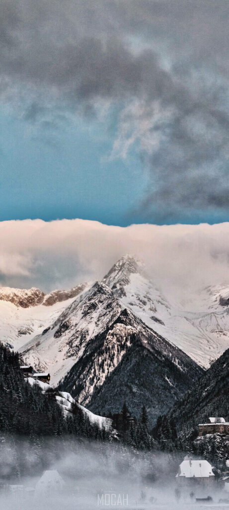 Breathtaking Snowy Mountain & Alpine Valley Wallpaper for Samsung A71