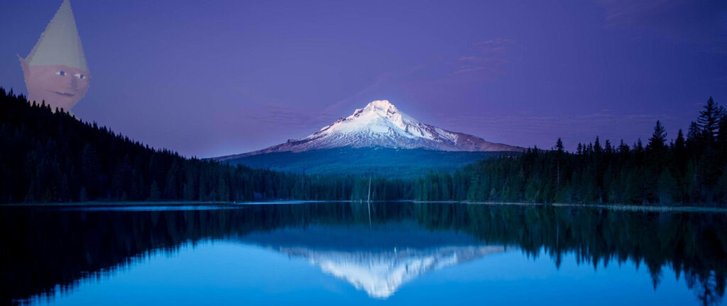 Through the Lens of Nature: Majestic Snow-Capped Peaks Reflecting in the Serene Lake Wallpaper