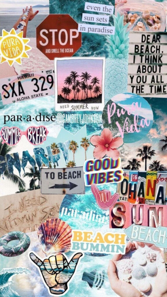 Soak in the Bright and Colorful Summer Vibes College Wallpaper