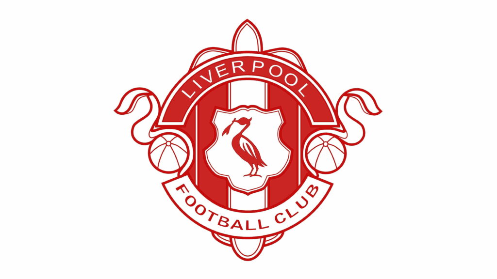 Soccer Passion Unleashed: Liverpool F.C. Emblem Shines on Stunning HD Wallpaper with a Serene White Background