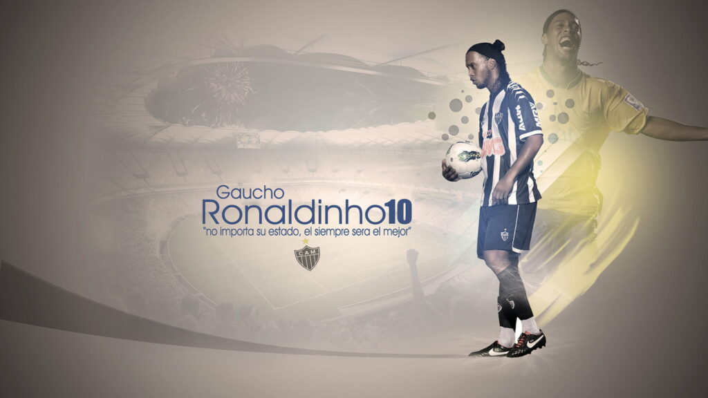 The Legendary Ronaldinho showcasing his soccer skills at Clube Atlético Mineiro: HD Wallpaper
