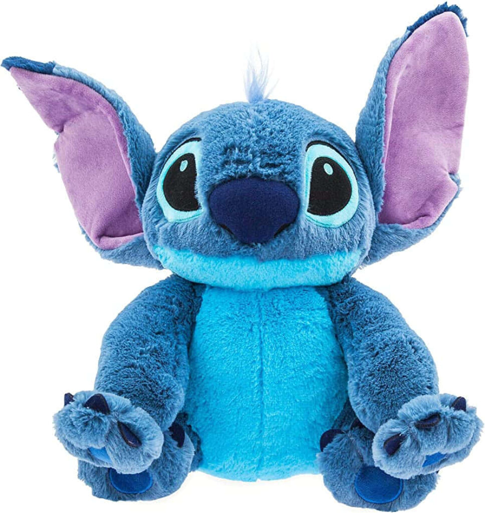 Soft Blue Stitch Toy Wallpaper: Cute & Playful Lilo & Stitch Design