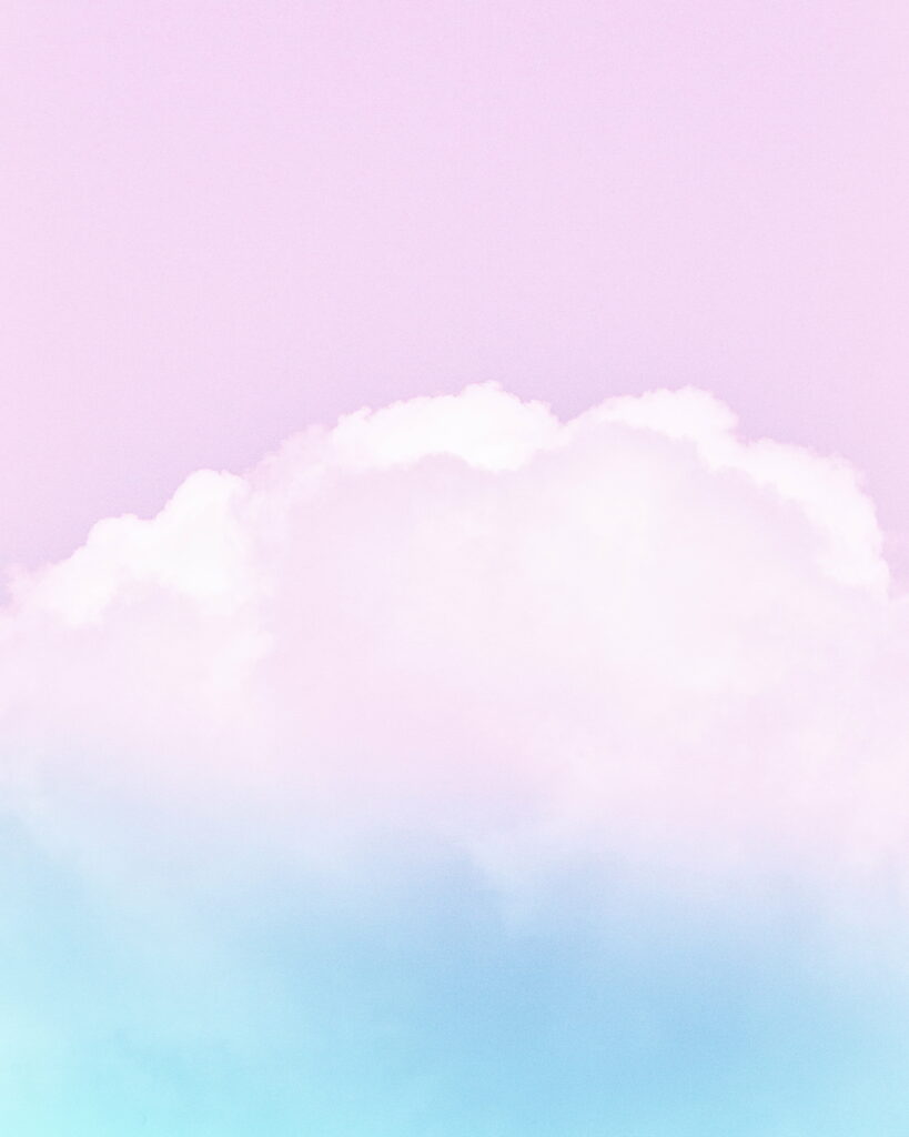 Dreamy Pastel Sky Wallpaper: Serene Phone Background with Clouds
