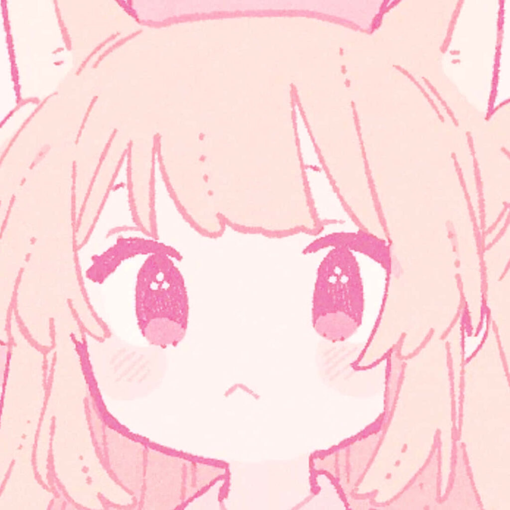Pastel Anime Feline Character Wallpaper for Discord Profile Pictures