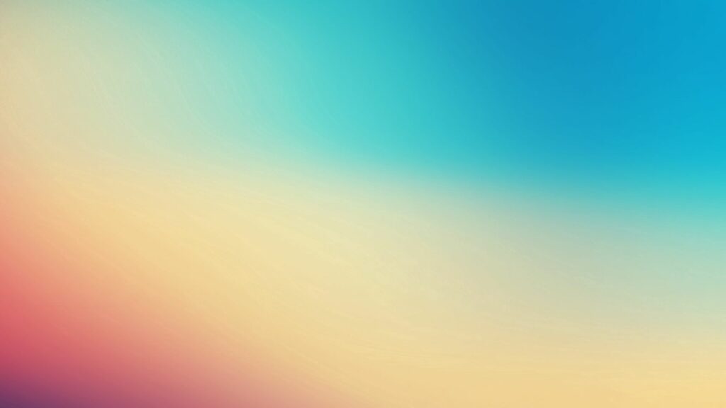 Calming Pastel Gradient Wallpaper: Blue, Teal, Yellow & Peach