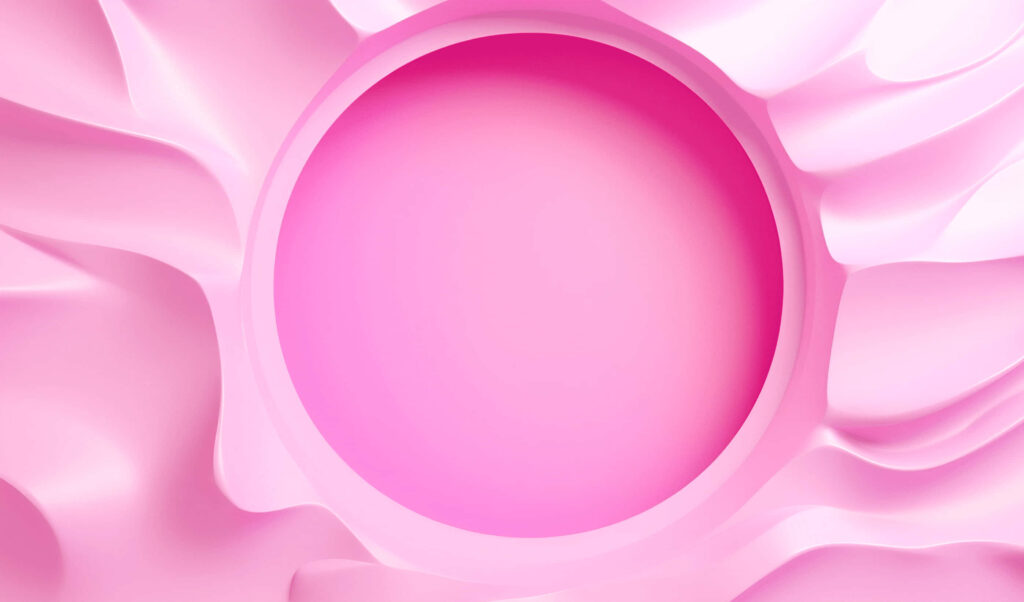 Abstract 3D Pink Waves Wallpaper - Soothing Background Design