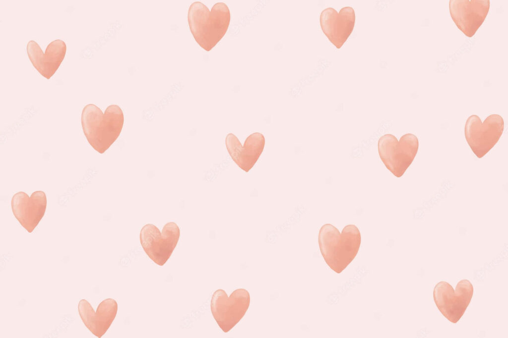Soft Pink Heart Wallpaper: Adorable Background for Loving Spaces