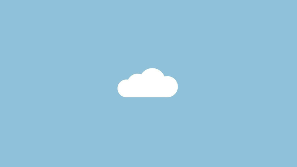 Clouds on Pastel Blue: A Calming Wallpaper for a Serene Atmosphere