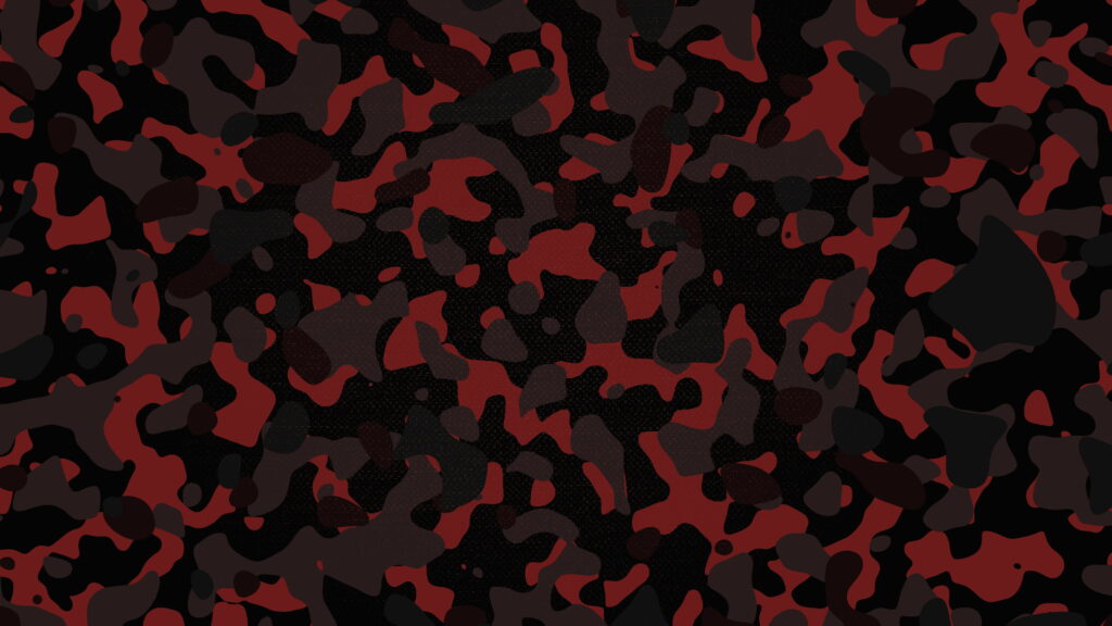 Warrior in Crimson: Majestic 4K Wallpaper of a Black Soldier against Red Camo Background