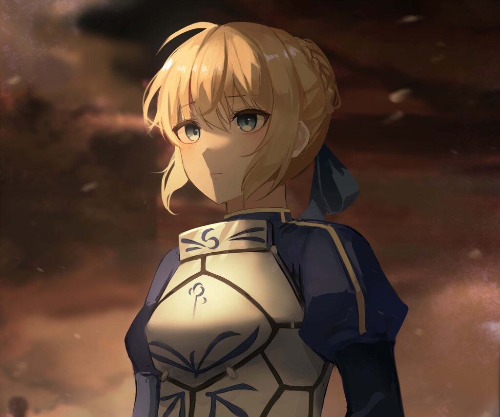 Solemn Saber from Fate/Stay Night - Dark Dramatic Wallpaper