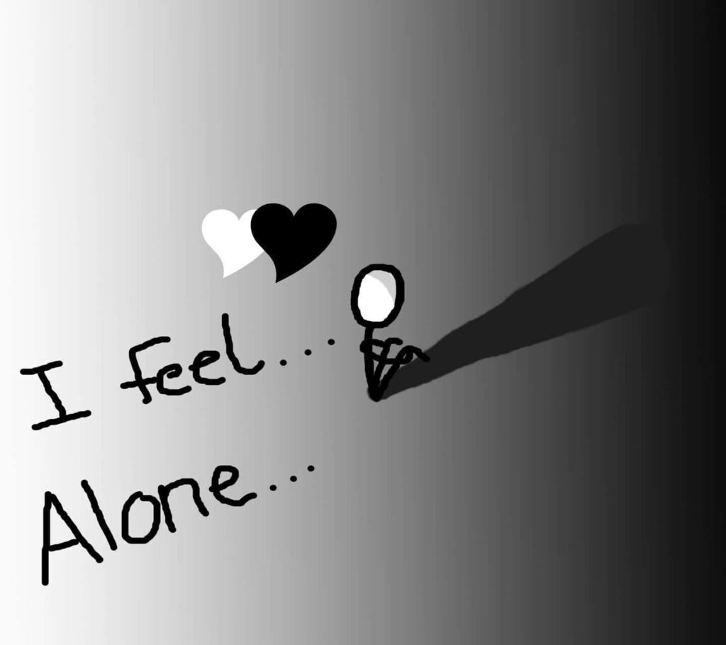 Solitude in a Serene Setting - Embracing Isolation in the I Am Alone Background Photograph Wallpaper