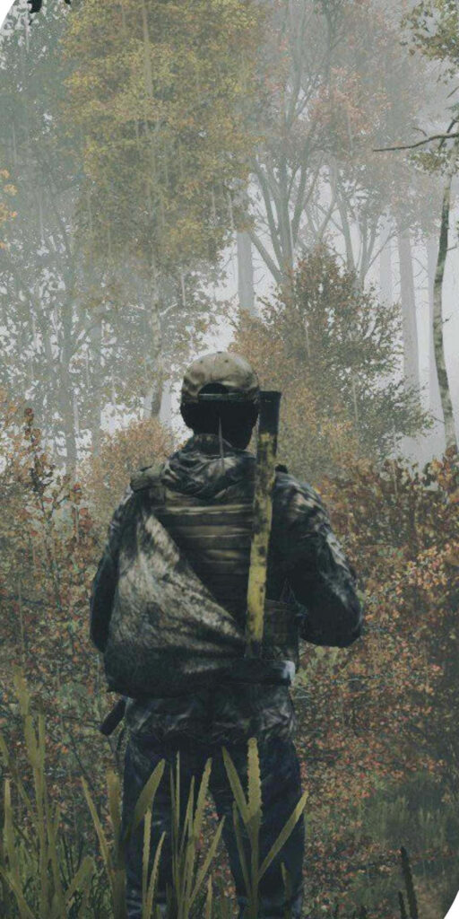 Solitary Survivor Embracing the Enigmatic Woods in Dayz Epoch Mod Wallpaper