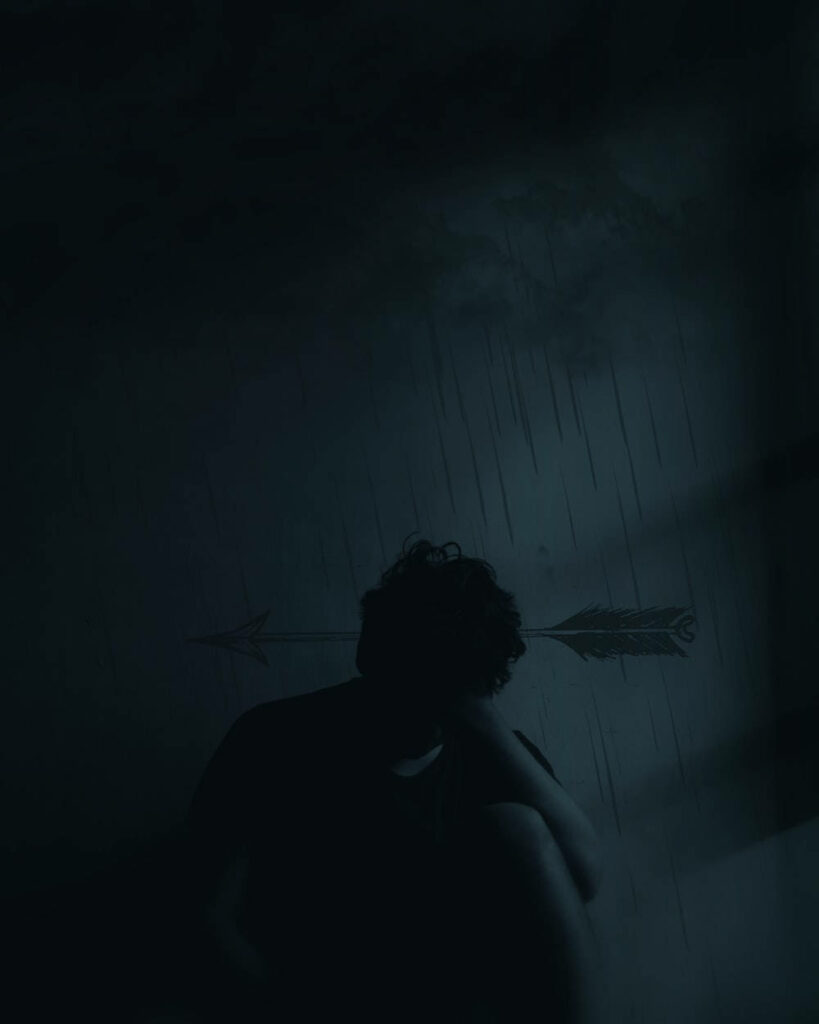 Drowning in Solitude: Capturing the Bleakness of Isolation Through a Dark, Lonesome Image Wallpaper