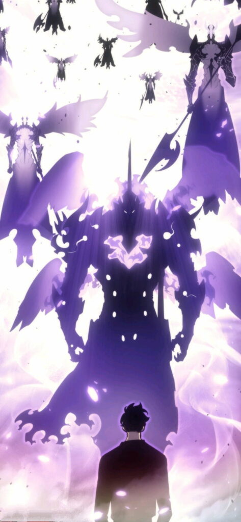 Shadowed Hero in Solo Leveling: Sung Jin Woo HD Anime Wallpaper Background