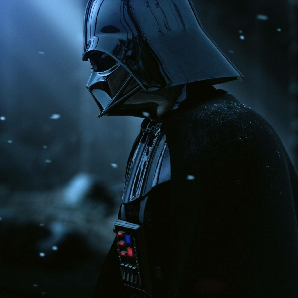 Dark Star Wars Wallpaper: Darth Vader in Snowy Atmosphere