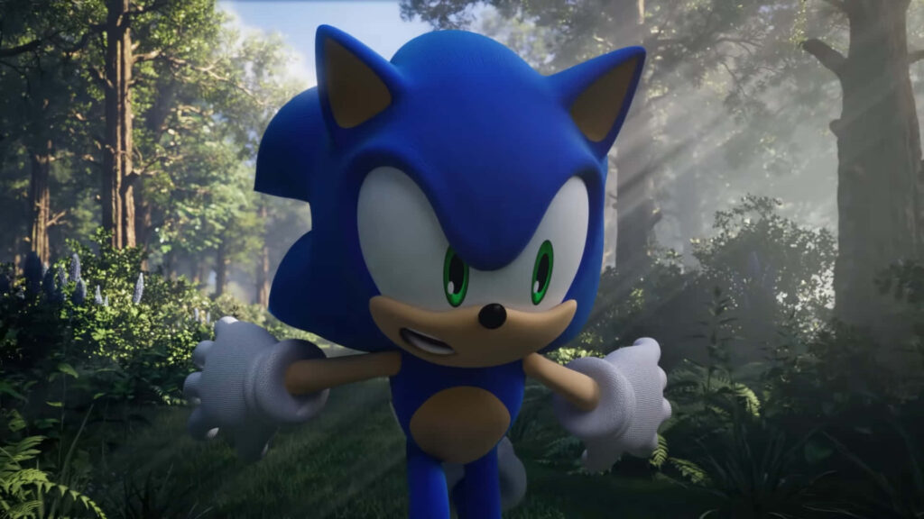 Sonic Frontiers: Lush Forest Adventure Wallpaper Background