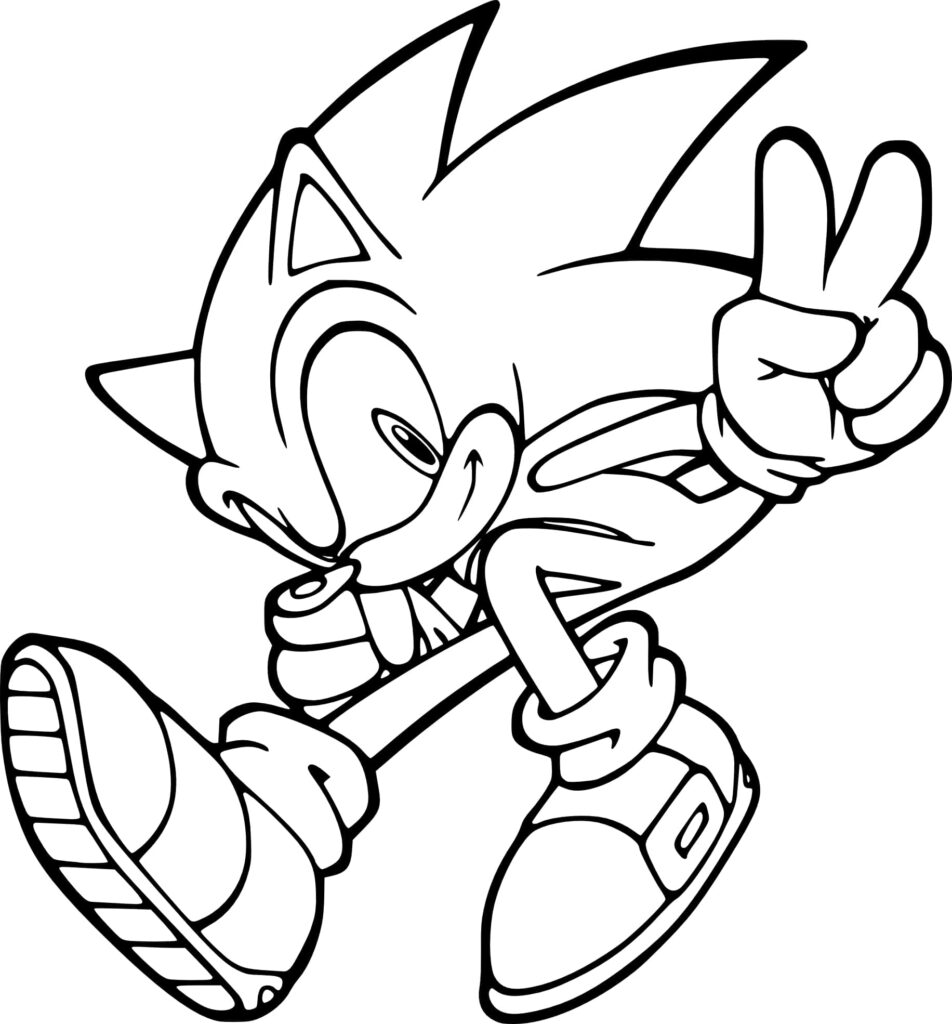 Sonic the Hedgehog Coloring Page: Fun & Creative Wallpaper Design