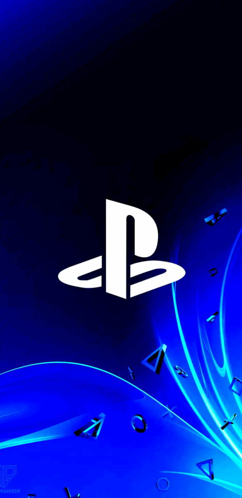 Sleek HD Wallpaper Featuring Sony's Iconic PlayStation Logo