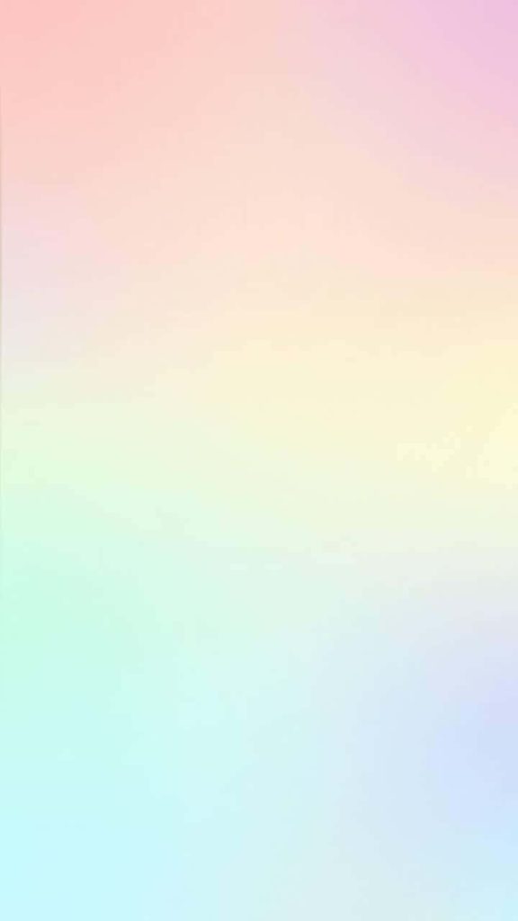 Soothing pastel rainbow gradient wallpaper with soft pink yellow mint green and light blue blend