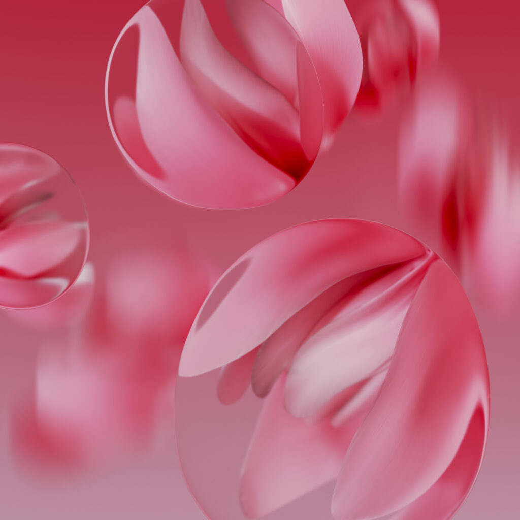 Calming Abstract Pink and Red Wallpaper for Google Pixel 9a
