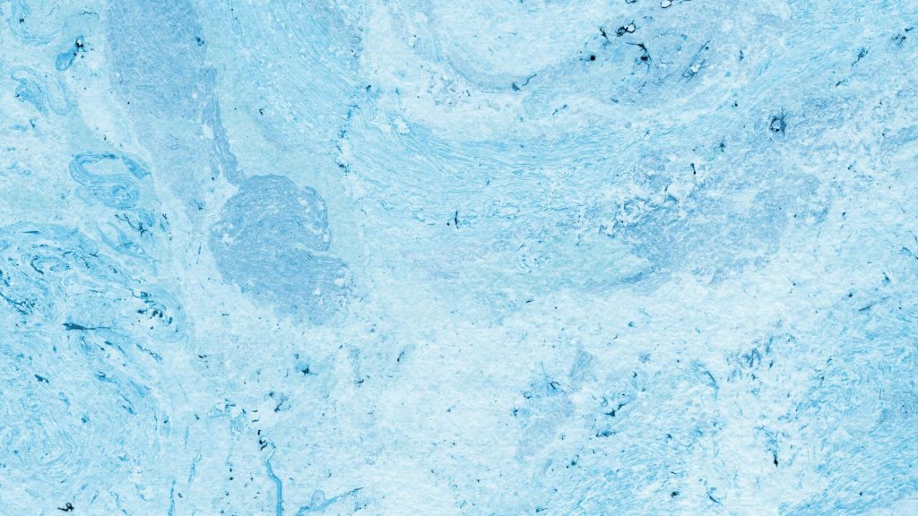 Soothing blue abstract wallpaper with swirling marbled texture and icy minimalist design background