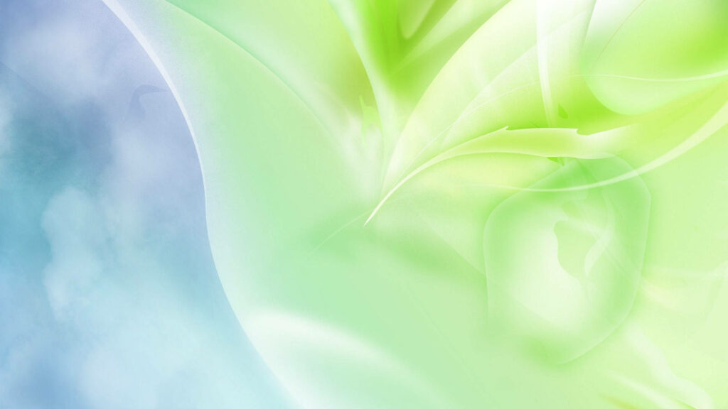 Tranquil Abstract Wallpaper: Soothing Light Green & Blue Background