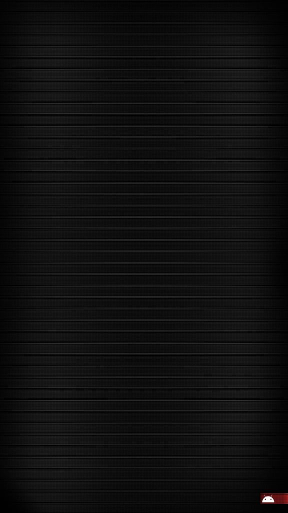 Dark Android wallpaper with minimalist black grid and subtle white Android icon corner
