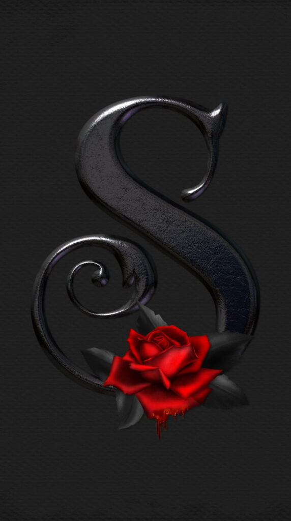 Sensational Scarlet Rose: A Vibrant S-themed Wallpaper to Beautify Your Phone Screen
