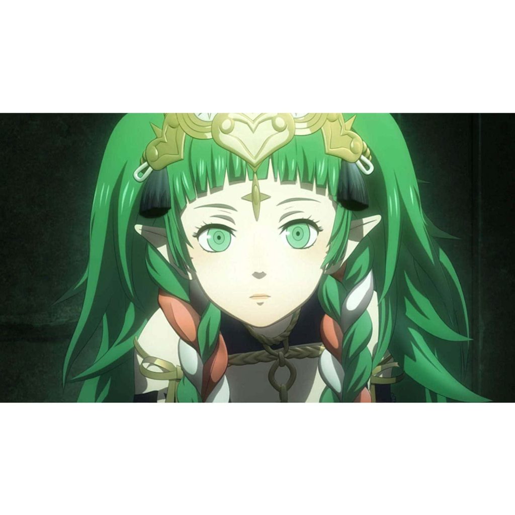 Sothis Fire Emblem Three Houses wallpaper with green hair golden headpiece 3D anime portrait