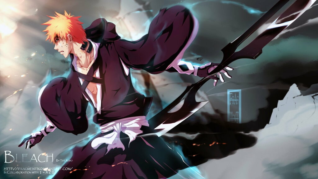 HD Anime Wallpaper: Kurosaki Ichigo from Bleach in Action