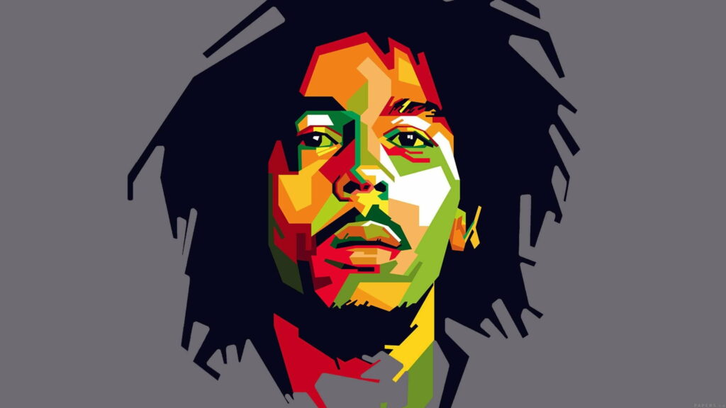 Soulful Rhythms: A Vibrant Tribute to Bob Marley Wallpaper