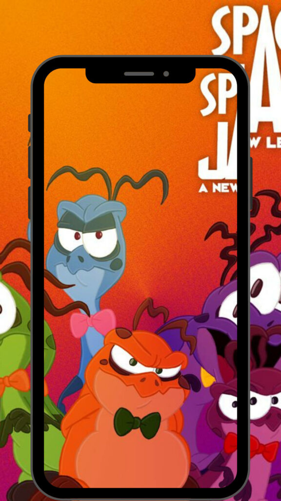 Monstars in Outer Space: A Stellar Phone Case from Space Jam 2 Wallpaper